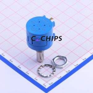 Resistencia Ajustable/Potenciómetro 3590S-2-102L, Componente de Orificio Pasante (THT), Resistencia de 1kOhm, 5%, 2W - Product Image 1