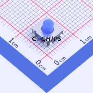 GT-TC125B-H052-L5 Tactile Switch SMD Switch Single Pole Single Throw Round Button 2.5N Vertical Mount - Product Image 1