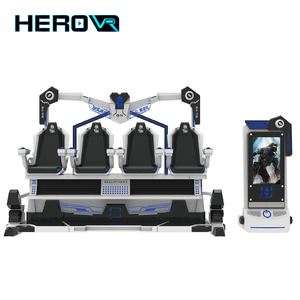Herovr 9D <span class=keywords><strong>VR</strong></span> 4ที่นั่งจำลองอาเขตโรงภาพยนตร์<span class=keywords><strong>4D</strong></span> ที่น่าสนใจสำหรับการใช้งานสาธารณะในร่ม/กลางแจ้งวัสดุโลหะ - Product Image 3