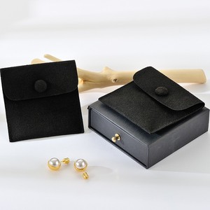 Bolsas de tela de microfibra de 8x8 cm con cierre de hebilla, superventas, para joyería, con logo impreso DIY, para guardar anillos y pulseras - Product Image 2