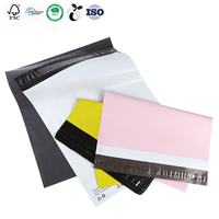 Sacs d'expédition en polymailers biodégradables autocollants, imperméables, personnalisés et colorés