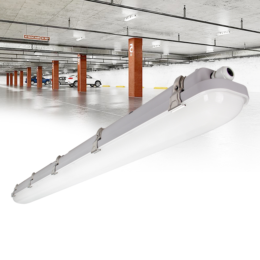 2ft 4ft 8ft LED Triproof lampada IP66 posizione bagnata sensore di movimento emergenza LED a tenuta stagna