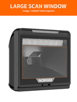 Escáner de Código de Barras 3D de Alto Rendimiento para Escritorio con Ventana Grande HENEX -7060, Escáner de Código de Barras Multiángulo, Lector de Código Omnidireccional