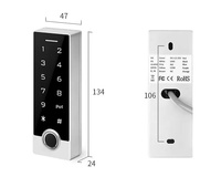 Serrure de contrôle d'accès extérieure étanche IP68 avec application TTLock, empreinte digitale, mot de passe, carte RFID, lecteur de sécurité WG26/34