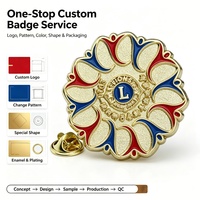 Épinglette personnalisée en émail dur plaqué or avec fermoir papillon, badge métallique sur mesure, logo personnalisé, souvenir pour cadeau promotionnel
