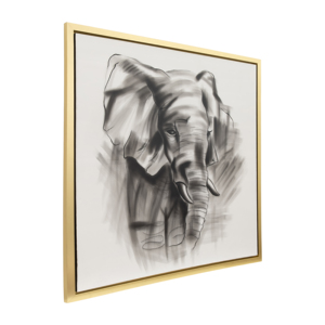 Quadro moderno con cornice quadrata su tela per decorare la casa, soggiorno, sala da pranzo, design con effetto ombra - Product Image 1