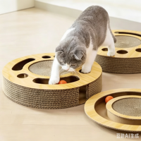Ensemble de lit et griffoir ondulé écologique de haute qualité pour chat, résistant aux griffures, pour chatons, vente en gros
