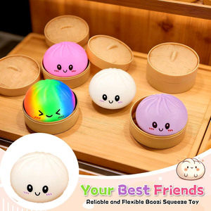 Dumpling Squishy Toys Steamed Bun Squeeze PU Slow <b>Rebound</b> Decompression Sensory Toy 14+ Unisex Hot Selling - Product Image 4