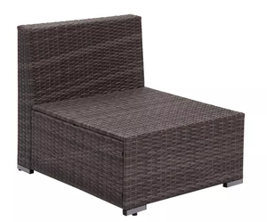Shangqiu Venta caliente patio de mimbre al aire libre muebles <span class=keywords><strong>ratan</strong></span> sofá de ratán tiras muebles de jardín para porche - Product Image 4