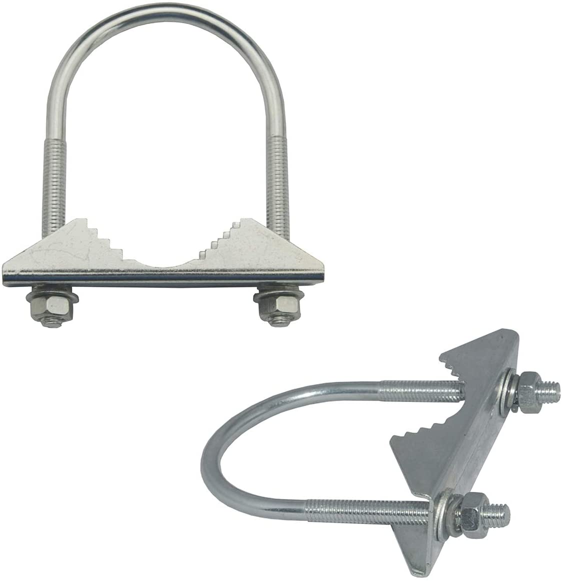 J-Bolt Galvanizado Con 2 Tuercas Adjuntas, Paquete De 2 Unidades, 1/2 X 4-1/2 Pulgadas