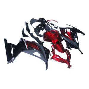 Carénages ABS peints en rouge noir pour Kawasaki Ninja300 2013-2017 EX300A - Product Image 1