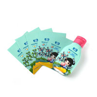 Zhongbao personnaliser haute qualité pour bébé lotion pour le corps bouteille étiquette PET thermorétractable manchon bouteille étiquette film rétractable