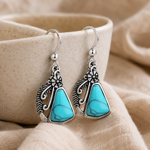 Orecchini a Foglia con Piume per Donne, Stile Floreale Vintage, Accessori per Orecchie da Indossare Quotidianamente - Product Image 6