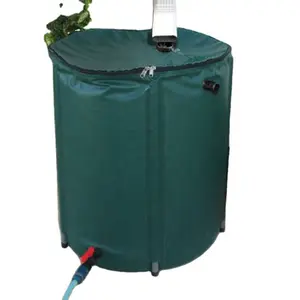 50l 100l 200l 250l 380l 500l 1000l Garden Plastic Tarpaulin Foldable Collapsible Portable Liter Water Tank Pvc Rain Barrel