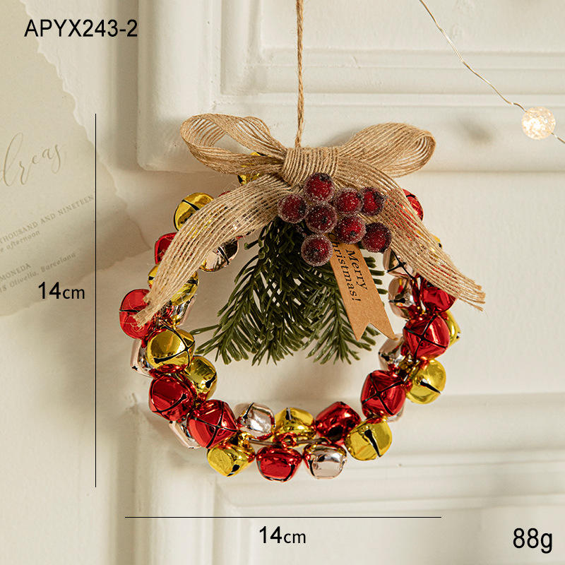 พวงหรีดระฆังสีแดงทอง