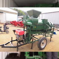 Batteuse multifonctionnelle de soja et de haricot mungo batteuse mobile de riz pour le riz