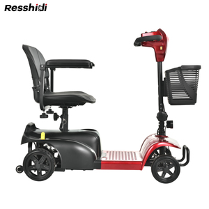 Resshidi สกู๊ตเตอร์ไฟฟ้า4ล้อแบบพับได้ RS-MS120มีที่นั่งกันน้ำได้ยาวนาน (15กม.) ความเร็วสูงสุด8กม./ชม. รับน้ำหนักได้120กก. - Product Image 2