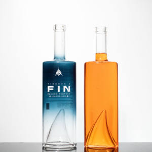 500ml 700ml 750ml Carré Clair Large Bouche Super Flint Personnalisé Spiritueux Liqueur Whisky Gin <span class=keywords><strong>Rhum</strong></span> Vodka Bouteille En Verre Pour Liqueur - Product Image 1