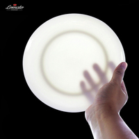 Ensemble de 8 assiettes plates en porcelaine fine de 10,5 pouces, rondes, blanches, pour hôtel, restaurant, vaisselle
