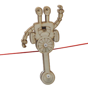 Kit de juguete de equilibrio robótico de madera para niños, educación STEM, ciencia, ingeniería, modelo artesanal, ensamblaje manual, forma de dibujos animados, 7-9 años - Product Image 1