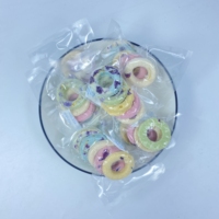 Friandises lyophilisées en forme de beignets à cinq anneaux pour chiots, chiens seniors et chats – Alimentation quotidienne et dressage pour animaux de compagnie
