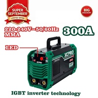 Poste à souder MMA à courant continu haute intensité 300A max avec affichage LED, équipement de soudage métallique pour atelier, idéal pour la fabrication d'acier au carbone