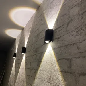 Lampe murale d'extérieur à LED, étanche à l'humidité, éclairage de cloison à led, adapté à une grande salle de bain ovale, étanche et antibuée