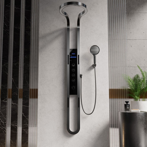 NES-QX78 Mới Thông tư thác nước bầu trời tắm vòi sen đặt đầy đủ Đồng nhiệt độ không đổi áp lực hiển thị kỹ thuật số màn hình vòi hoa sen - Product Image 2