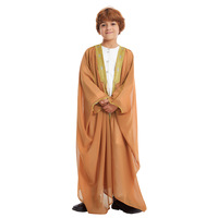 Robes longues pour adolescents du Moyen-Orient et d'Asie du Sud-Est avec pompons - Chemises Hui d'inspiration Dubaï - Stock d'usine