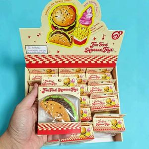 Jouets sensoriels à presser en forme de nourriture (crème glacée, burger, poulet frit, frites, fruits, banane) pour garçons et filles de 14 ans et plus - Product Image 1