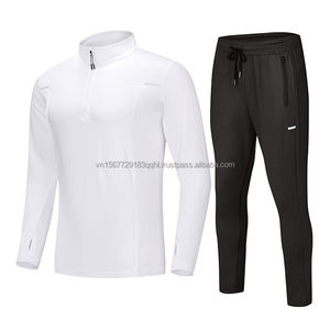 Ropa Deportiva para Correr, Entrenamiento, Fitness, Atletismo, Secado Rápido, Manga Larga, Media Cremallera, Jersey de Fútbol Estampado, Anti-UV, Transpirable - Product Image 3