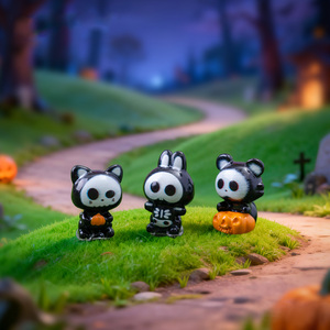 Figuras de Esqueletos en Miniatura para Halloween, Pequeños Animales de Resina, Calaveras para Fiesta de Halloween, Decoración para Pastel, Micropaisaje - Product Image 3