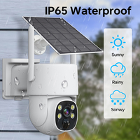 Kit NVR sans fil solaire EseeCloud 4CH WIFI, système de caméra de sécurité CCTV 4MP CMOS, vision nocturne, audio bidirectionnel, stockage de données sur le cloud