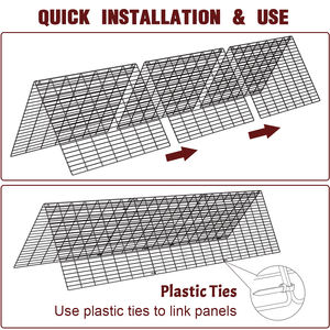 Tunnel de poulet <span class=keywords><strong>portable</strong></span> en fil métallique pour l'extérieur, grand poulailler avec course - Product Image 6