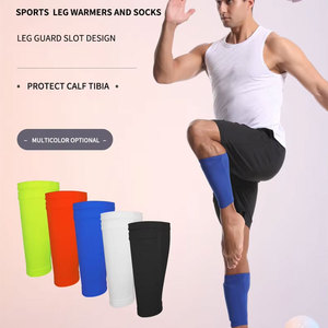 Grosir kualitas tinggi elastis lengan kompresi betis dengan bantalan kustom pelindung betis bantalan untuk wanita dan pria - Product Image 2