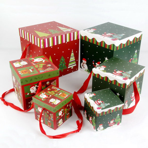 Ingrosso Nuovo Rosso Bianco Babbo Natale Creativo Regalo <span class=keywords><strong>di</strong></span> Natale Scatola <span class=keywords><strong>di</strong></span> Contenitore Vuoto Caramella per <span class=keywords><strong>Pizza</strong></span> Cibo Cartone Pieghevole Artigianato - Product Image 6