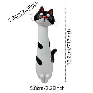 Jarrón con Forma de Gato de Cuello Largo, Florero Creativo de Dibujos Animados, Decoración <span class=keywords><strong>para</strong></span> Mesa de Salón con Arreglos Florales Secos, Regalo de Navidad - Product Image 6