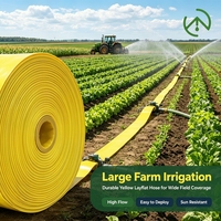 Tuyau d'irrigation plat en PVC résistant aux UV, fourni par l'usine, de 2 à 10 pouces, haute pression 6-8 MPa, résistant aux déchirures, pour l'apport d'eau agricole