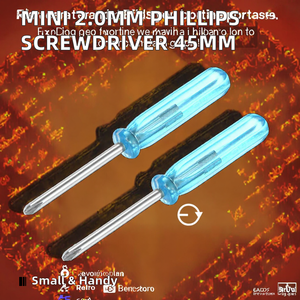 Mini destornillador Phillips <span class=keywords><strong>de</strong></span> cabeza cruzada <span class=keywords><strong>de</strong></span> 2,0mm, mango <span class=keywords><strong>de</strong></span> acero <span class=keywords><strong>de</strong></span> 45mm <span class=keywords><strong>de</strong></span> longitud, acabado cromado <span class=keywords><strong>de</strong></span> grado Industrial para reparación <span class=keywords><strong>de</strong></span> <span class=keywords><strong>pequeños</strong></span> electrodomésticos - Product Image 2