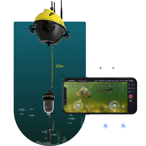 รีโมทคอนโทรล CHASING Pro TF500 สำหรับโดรนพร้อม GPS ค้นหาปลา กล้องถ่ายภาพส่งสัญญาณได้ไกลถึง 1 กม. คุณสมบัติพิเศษสำหรับผู้เริ่มต้น - Product Image 6