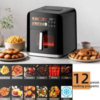 Freidora de Aire Digital Grande de 8QT con Ventana para Uso en la Cocina