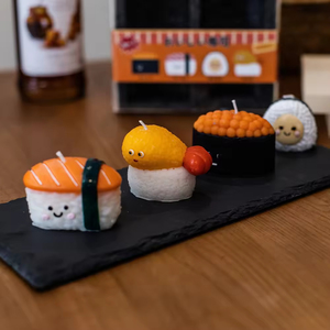 Bougie parfumée décorative artisanale de la série Sushi, jouet artistique créatif Kawaii, décoration d'intérieur, cadeau, aromathérapie - Product Image 6