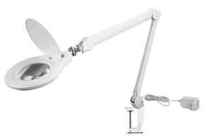 โคมไฟตั้งพื้น LED ปรับระดับได้ สำหรับต่อขนตา โคมไฟเสริมความงาม พร้อมแว่นขยายผิวหน้า ไฟ LED - Product Image 2