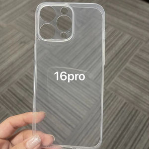 NOUVEAU pour <span class=keywords><strong>iPhone</strong></span> 16 Case Slim Clear 0.6MM Ultra Thin Hand Feel Phone Case Transparent Cover pour <span class=keywords><strong>iPhone</strong></span> 16 Pro Max Clear Case - Product Image 1