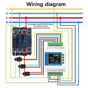 Rmshebei tuya năng lượng mét với <span class=keywords><strong>CT</strong></span> kẹp thu nhỏ bộ phận ngắt mạch 3 phase100a công tắc điện thông minh Wifi RS485 trên/dưới điện áp - Product Image 5