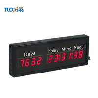 Mini horloge LED à 10 chiffres pour compte à rebours/avanceur de jours pour le compte à rebours de Noël