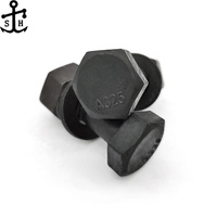 Boulons structurels en acier haute résistance de qualité 10.9 ASTM A325 personnalisés en usine galvanisés en noir avec finition lisse à tête hexagonale