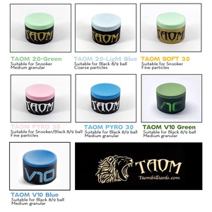ชอล์กแทงสนุกเกอร์และบิลเลียด Taom V10 รุ่นมืออาชีพ รูปทรงกลม สีช็อกโกแลต สำหรับผู้เล่นพูล - Product Image 2