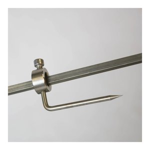 Juego de 4 Espetos de Acero Inoxidable para Asadores de 6-8 mm, Cromados - Product Image 2