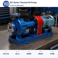 Pompe à huile thermique refroidie par air RY50 32 200A 16 M3H 32 M 4 KW avec moteur pour usines pétrochimiques